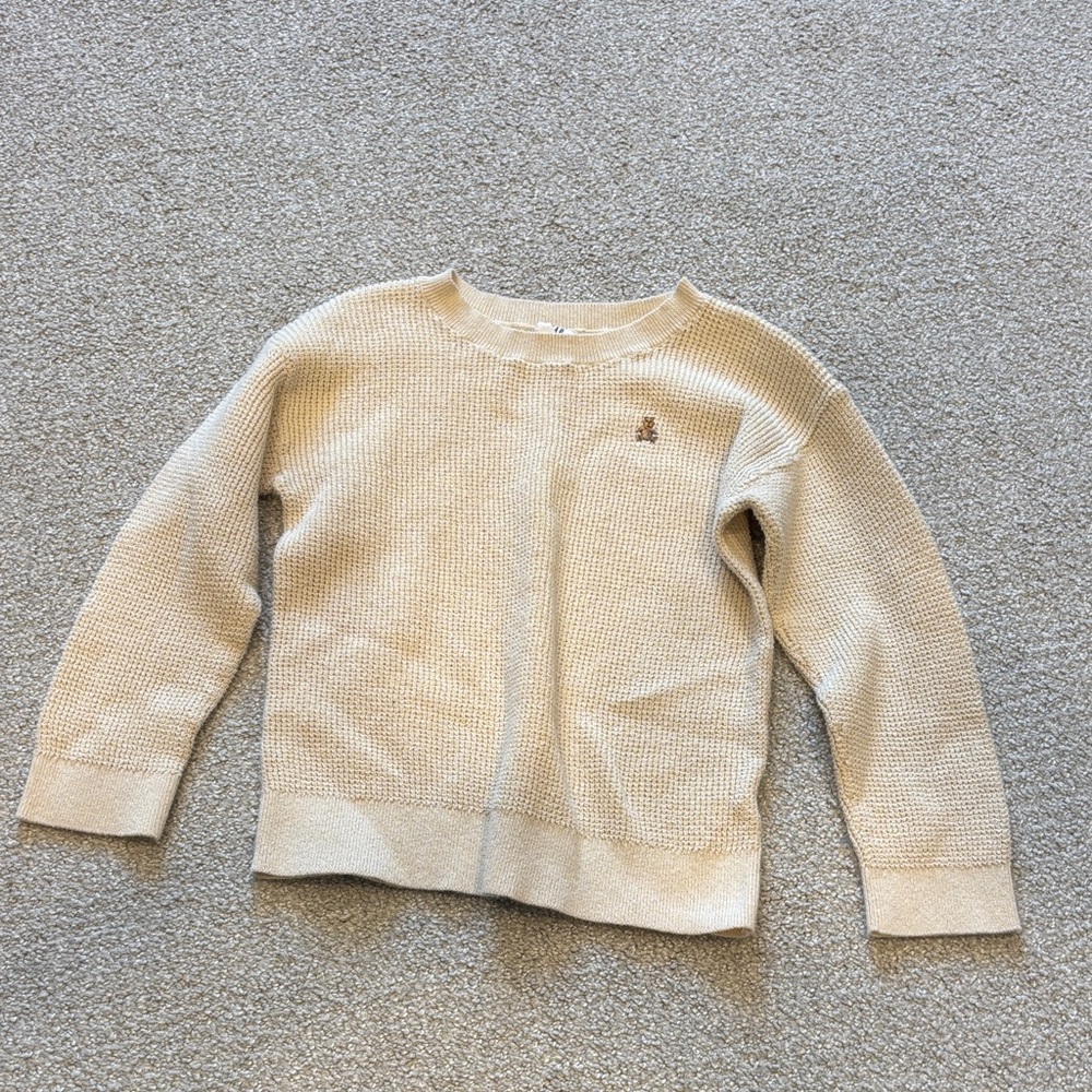 GAP Kids Beige Waffle Knit Sweater